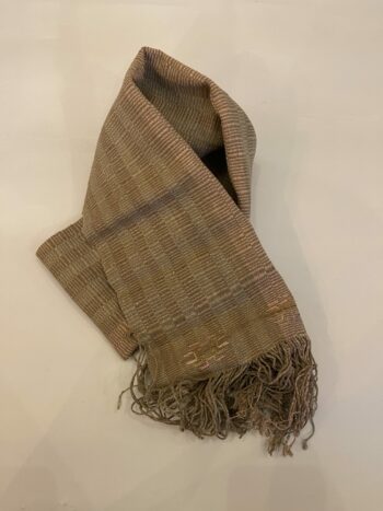 DEKIブータン産ストール23069Wild silk（野蚕） 70% COTTON 30%